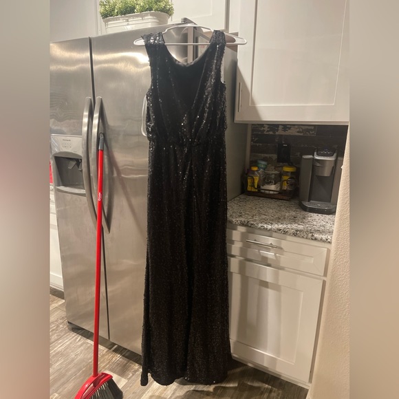 Black sequence David’s Bridal bridesmaids dress - Picture 2 of 3